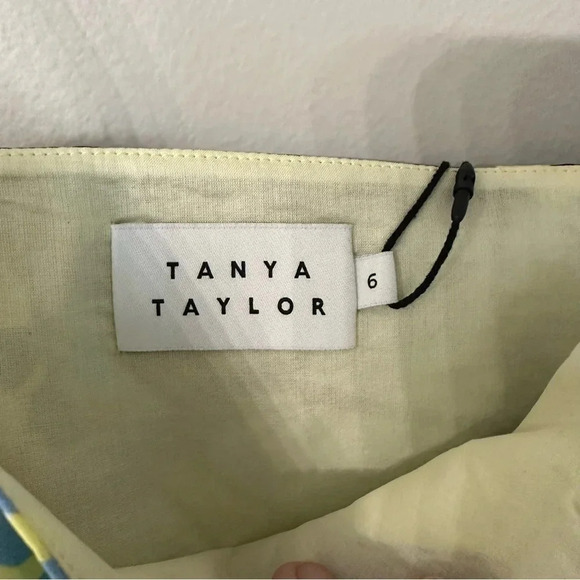 Tanya Taylor Claudette in Zest Multi Tie-Shoulder Ruffle Peplum Top Size 6 NWT - Picture 5 of 11